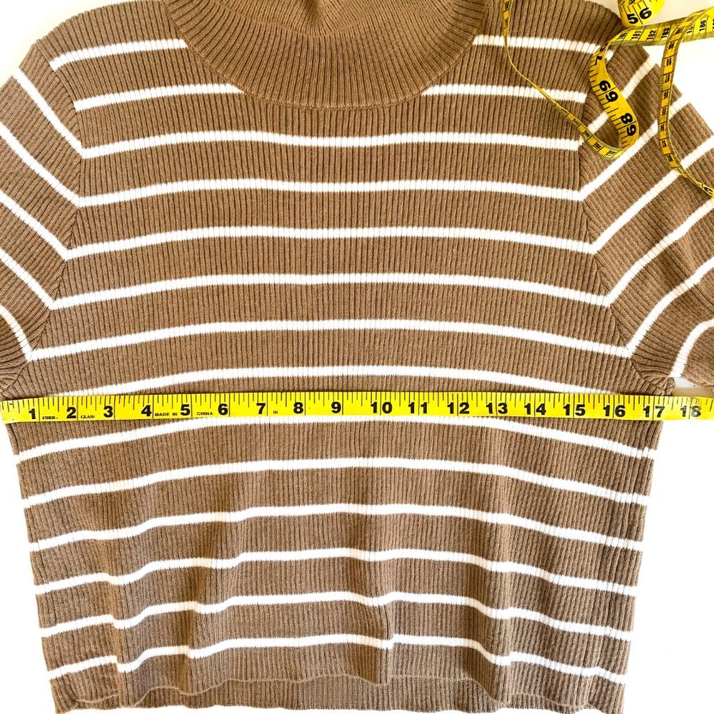 NWOT callahan lucy turtleneck top short sleeves L - Picture 5 of 5
